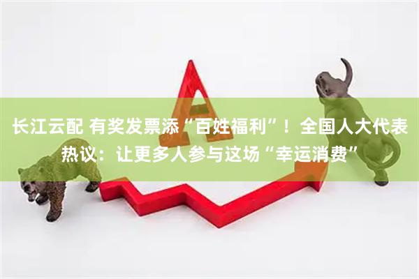 长江云配 有奖发票添“百姓福利”！全国人大代表热议：让更多人参与这场“幸运消费”
