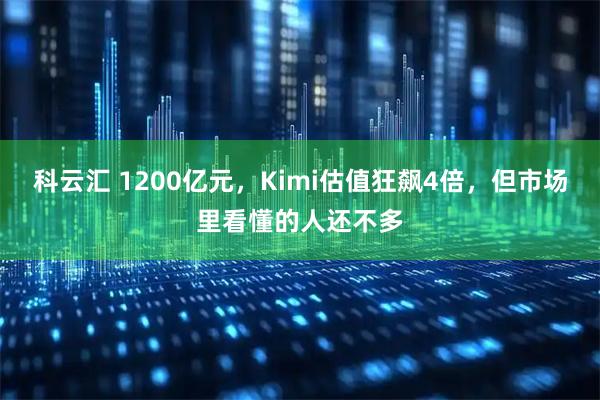 科云汇 1200亿元，Kimi估值狂飙4倍，但市场里看懂的人还不多