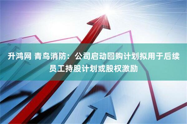 升鸿网 青鸟消防：公司启动回购计划拟用于后续员工持股计划或股权激励