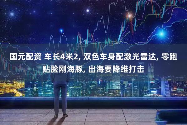 国元配资 车长4米2, 双色车身配激光雷达, 零跑贴脸刚海豚, 出海要降维打击